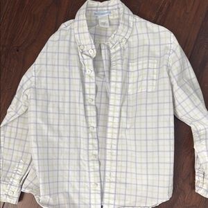 Janie and Jack White Casual Button Down Shirt with Classic Collar